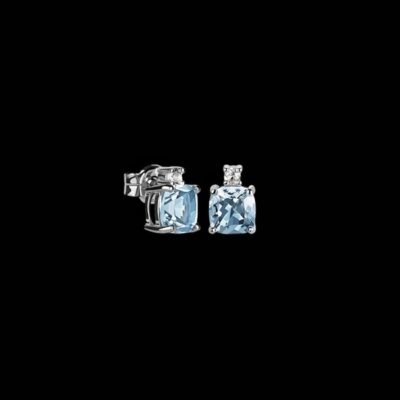 Pendientes Gina de plata y topacio sky Viaggio