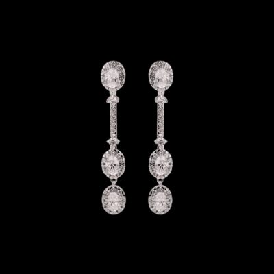 Pendientes Eternity de plata Piazze