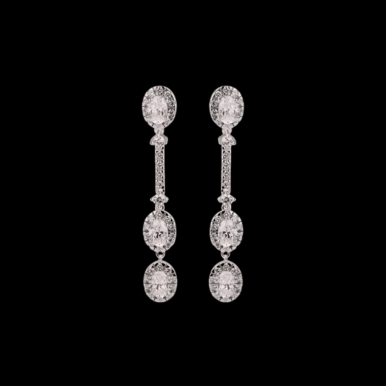 Pendientes Eternity de plata Piazze