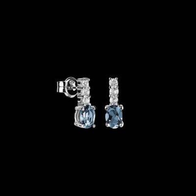 Pendientes Gina de plata y topacio London Bandito