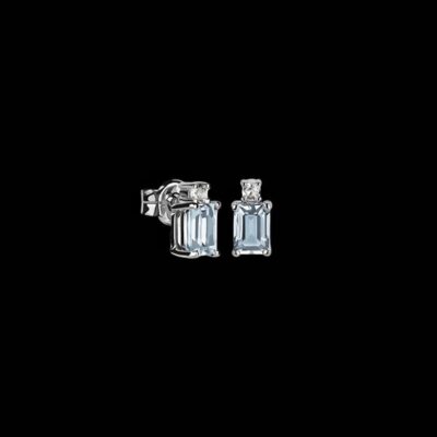 Pendientes Gina de plata y topacio sky Terra