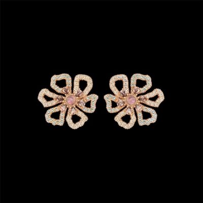Pendientes Havana de plata rosa y turmalina Artemisa