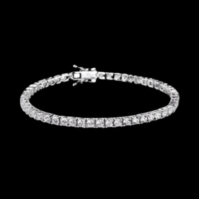 Pulsera Eternity de plata Riviere