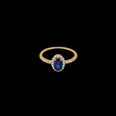 Anillo Petite de oro y zafiro Aurisse