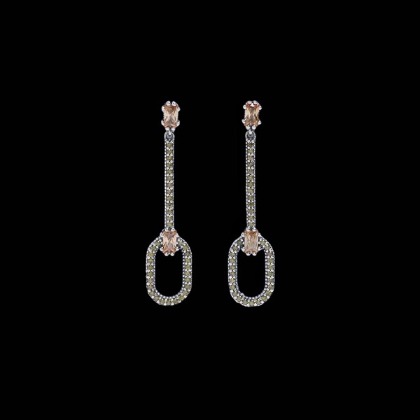 Pendientes Enigma de plata Axioma