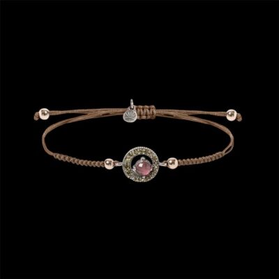 Pulsera Enigma de plata y turmalina Eclipse