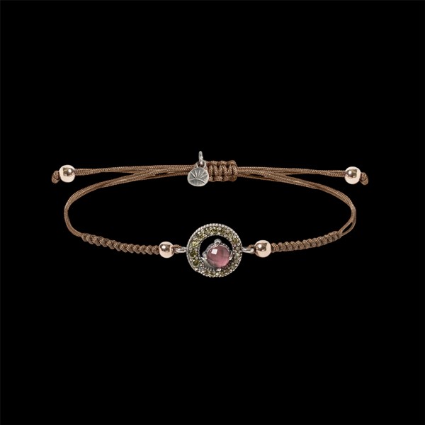 Pulsera Enigma de plata y turmalina Eclipse