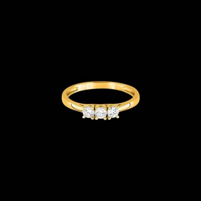 Anillo Petite de oro y diamantes Vésine