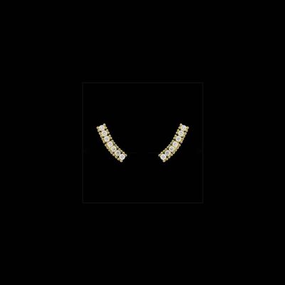 Pendientes Petite de oro y diamantes Mistralet