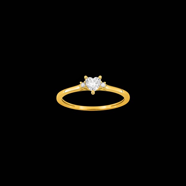 Anillo Petite de oro y diamantes Amour Anillo Petite de oro y diamantes Amour