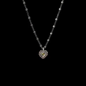 Colgante Enigma de plata Cora verde