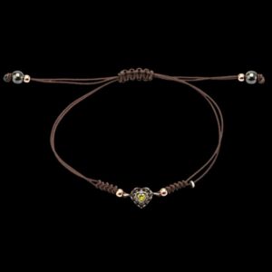 Pulsera Enigma de plata Cora verde