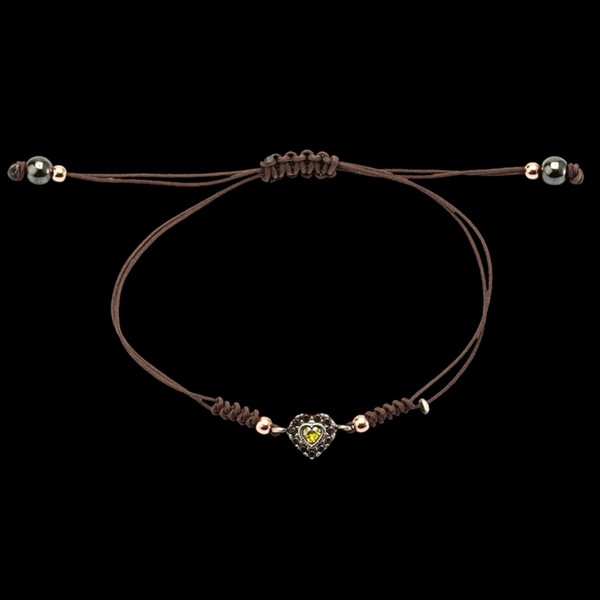 Pulsera Enigma de plata Cora verde