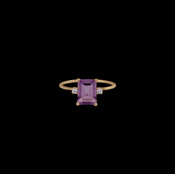 Anillo Petite de oro y amatista Gailairme Anillo Petite de oro y amatista Gailairme