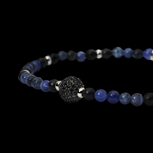 Pulsera Dandy de plata y sodolita Oliver