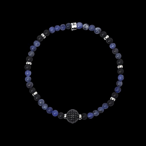 Pulsera Dandy de plata y sodolita Oliver