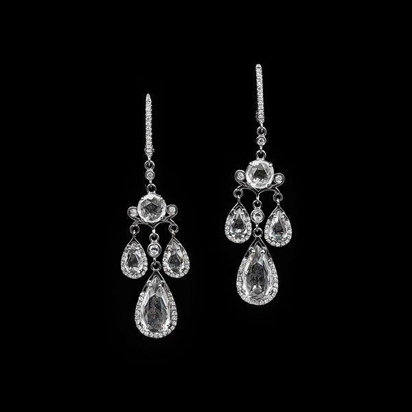Pendientes Elixir de oro negro, topacios y diamantes Deseo Pendientes Elixir de oro negro, topacios y diamantes Deseo