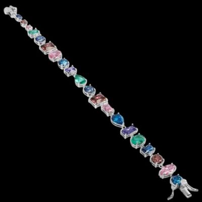Pulsera Baccara de plata y cuarzos Moonlight