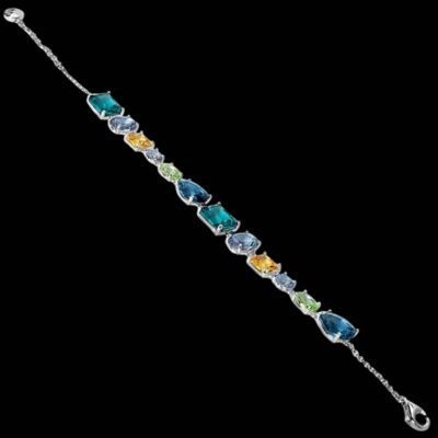Pulsera Baccara de plata y cuarzos Velour