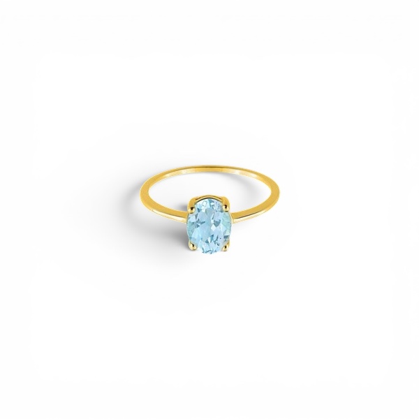 Anillo Forever Oro Diamantes y Zafiros Rosas