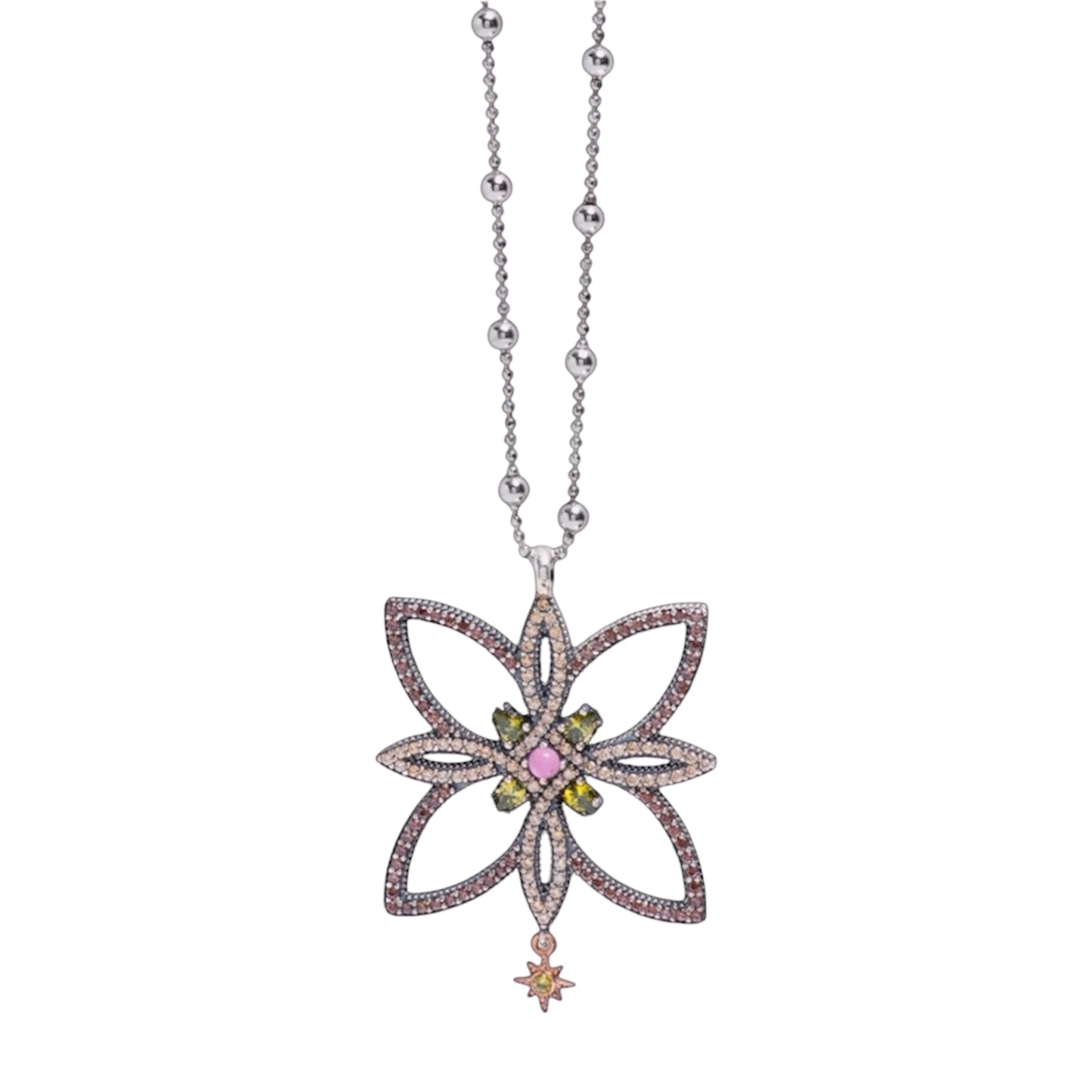Colgante Soho Plata Rosa