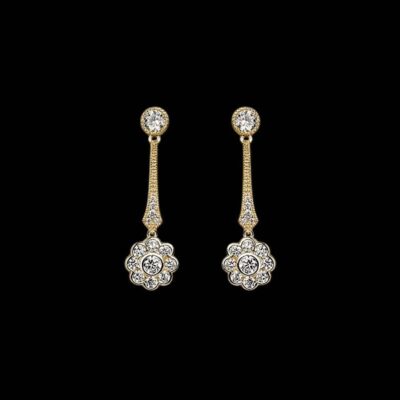 Pendientes Lido de plata dorada Lauro