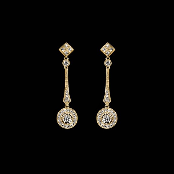 Pendientes Lido de plata dorada Lino