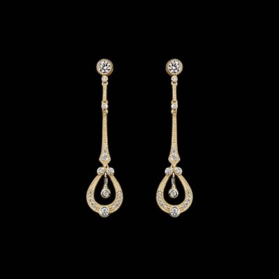 Pendientes Lido de plata dorada Livio