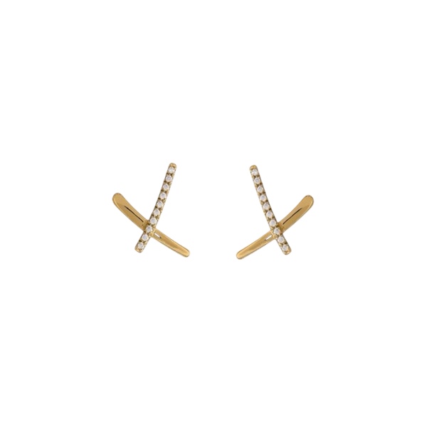 Pendientes Forever Oro Negro Diamantes y Topacios