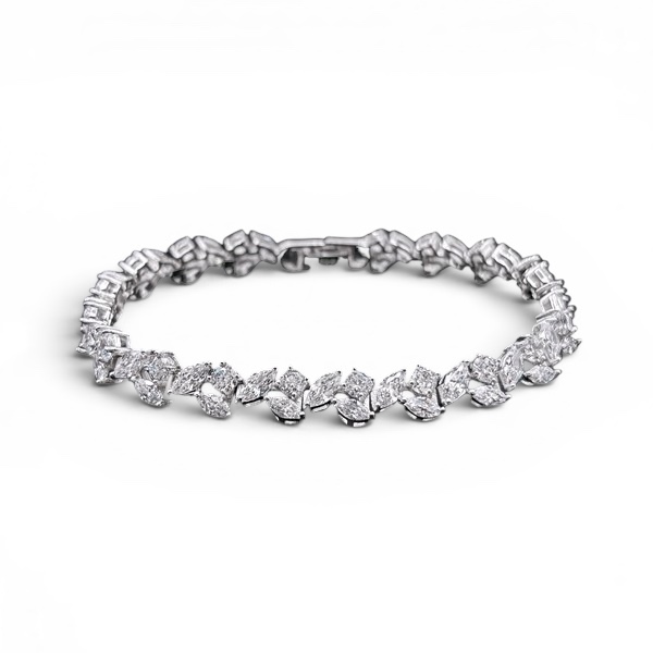 Pulsera Gemstones Plata Dorada Cuarzo