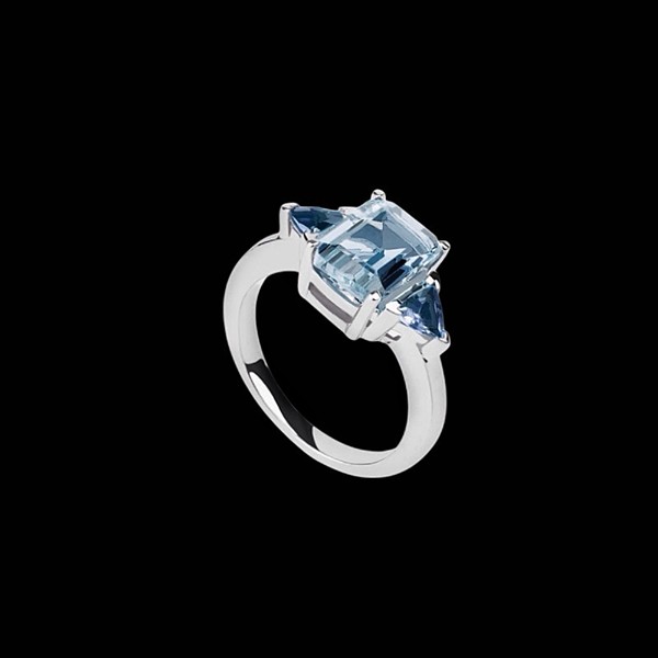 Anillo Gina de plata y topacio sky y London Miracolo Anillo Gina de plata y topacio sky y London Miracolo