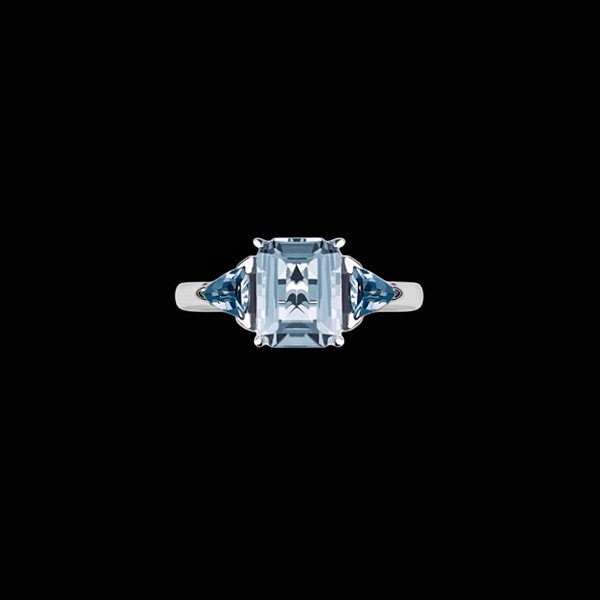 Anillo Gina de plata y topacio sky y London Miracolo Anillo Gina de plata y topacio sky y London Miracolo