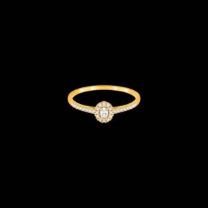 Anillo Petite de oro y diamantes Ordine