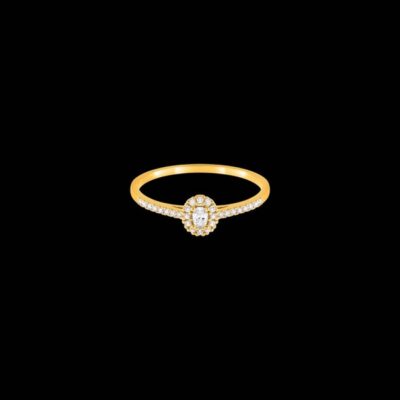Anillo Petite de oro y diamantes Ordine