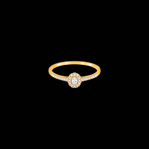 Anillo Petite de oro y diamantes Ordine Anillo Petite de oro y diamantes Ordine